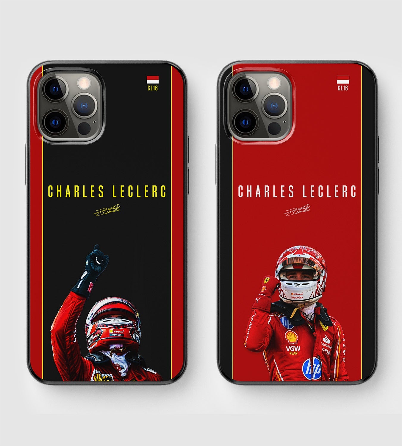 Charles Leclerc Formula 1 Phone Case - BLACK