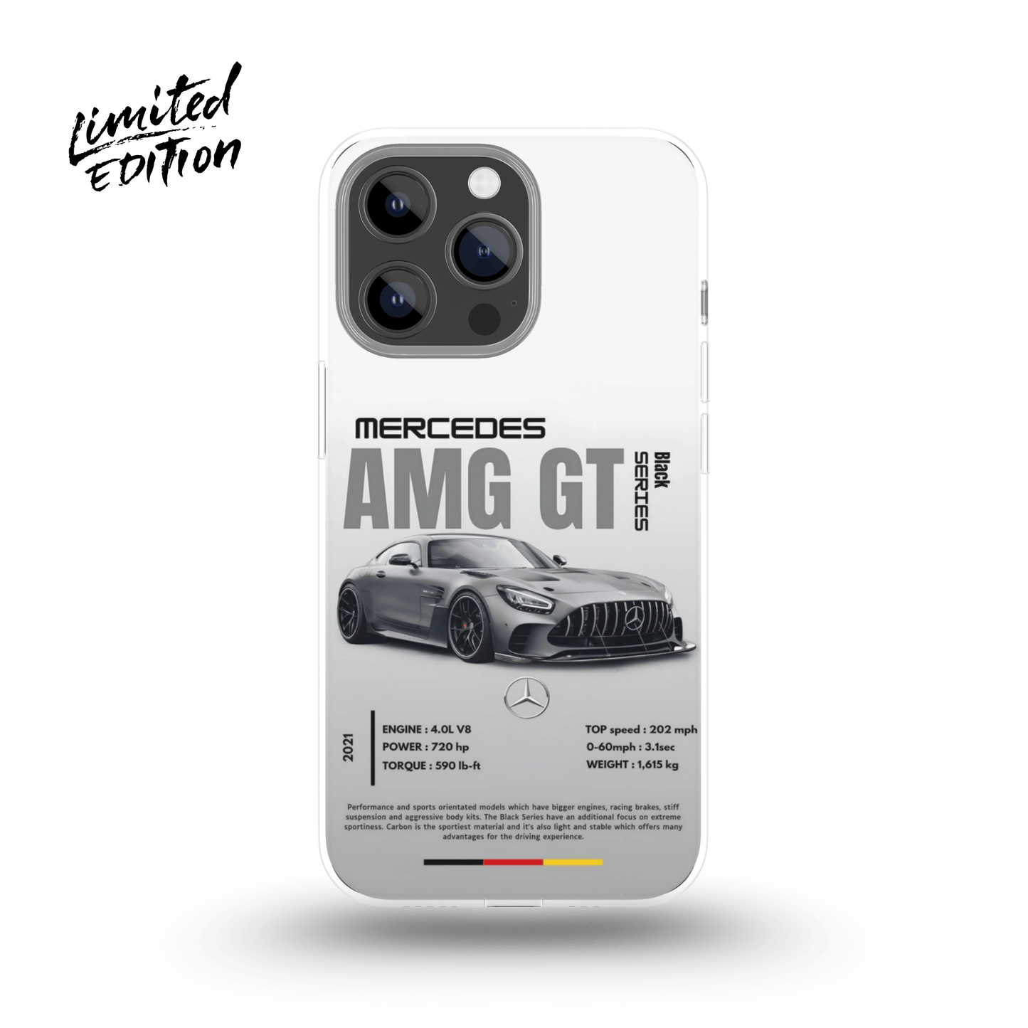 Mercedes AMG GT series Phone Case (grey) - Limited Edition