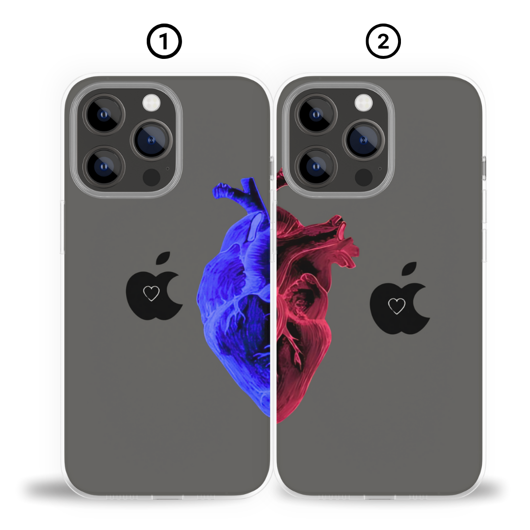 Cœur (Transparent) - Coque DUO