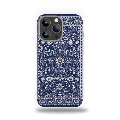 Navy Floral Zarbia - Moroccan Tradition