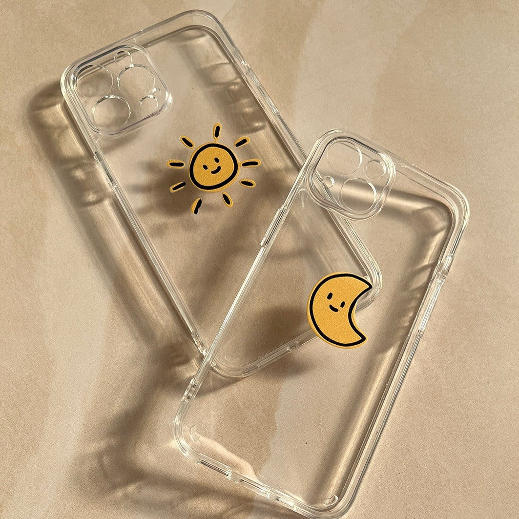 Sun & Moon (Transparent) - Coques DUO