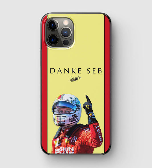 Sebastian Vettel "Danke Seb" Formula 1 Phone Case - YELLOW
