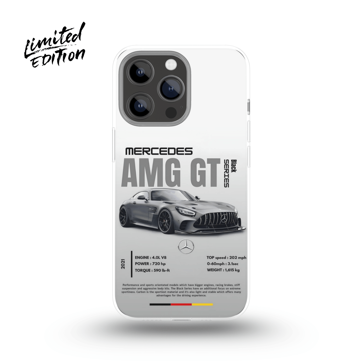 Mercedes AMG GT series Phone Case (grey) - Limited Edition