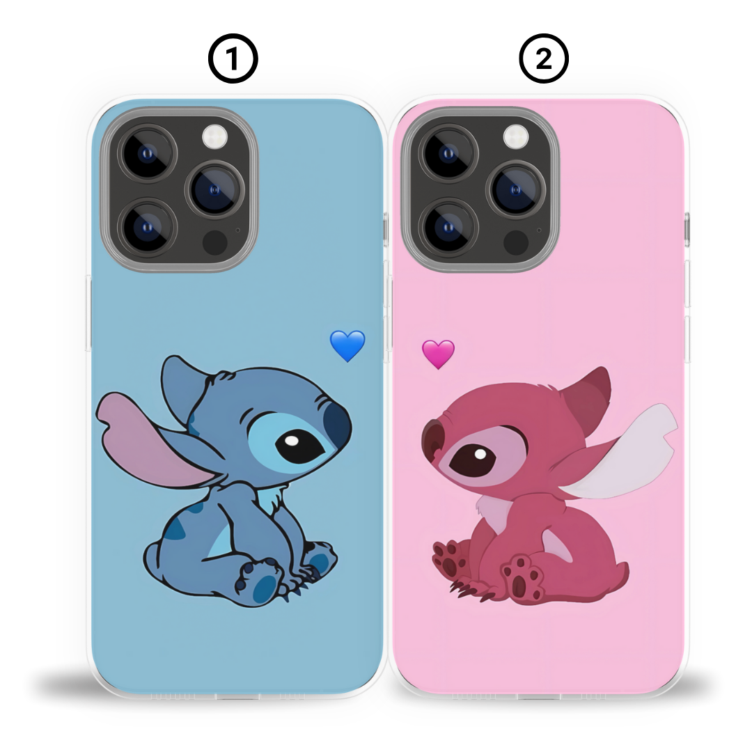 Stitch heart - Coque DUO