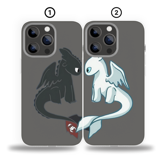 Dragon Love Transparent - Coque DUO